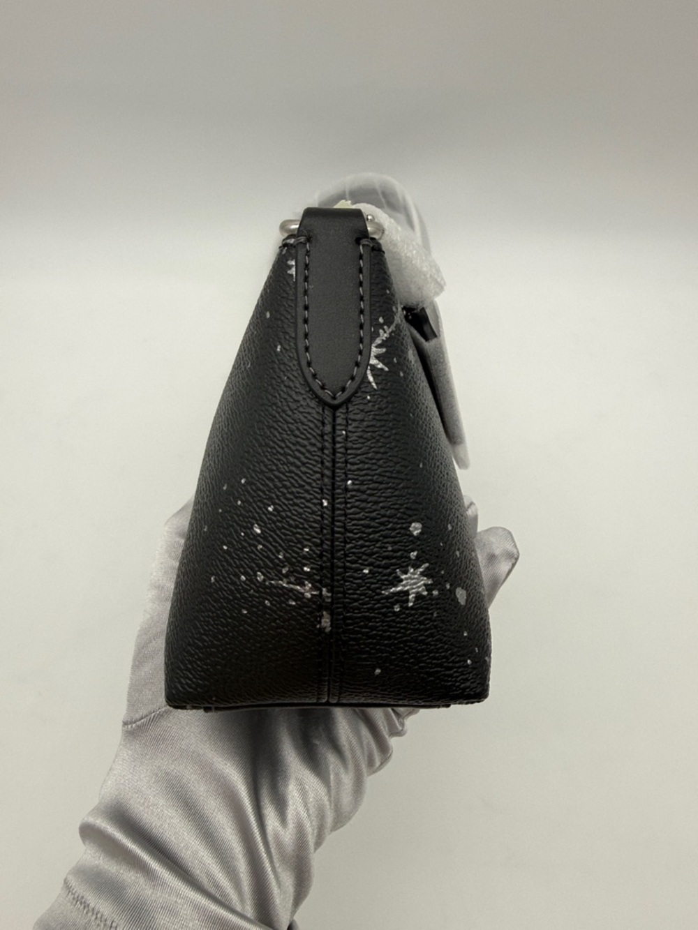 Coach Charlotte Shoulder Bag With Star Print Black Silver - Picture 3 of 12